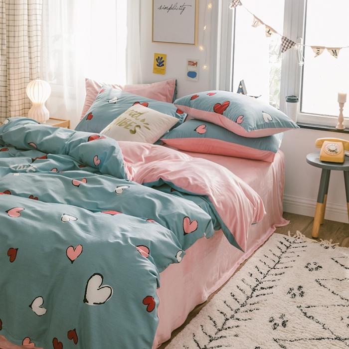 91家纺网 家纺一手货源 找家纺 窝米 2019新款圆网棉加绒四件套床单款 美研