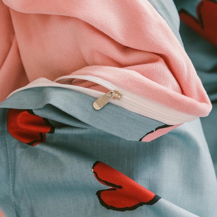 91家纺网 家纺一手货源 找家纺 窝米 2019新款圆网棉加绒四件套床单款 美研