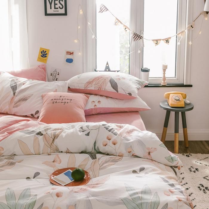 91家纺网 家纺一手货源 找家纺 窝米 2019新款圆网棉加绒四件套床单款 梦境