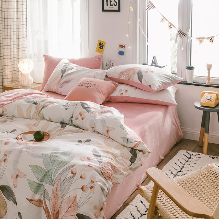 91家纺网 家纺一手货源 找家纺 窝米 2019新款圆网棉加绒四件套床单款 梦境