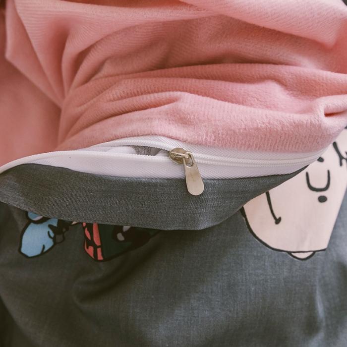 91家纺网 家纺一手货源 找家纺 窝米 2019新款圆网棉加绒四件套床单款 史努比