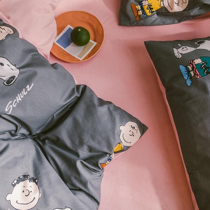 91家纺网 家纺一手货源 找家纺 窝米 2019新款圆网棉加绒四件套床单款 史努比