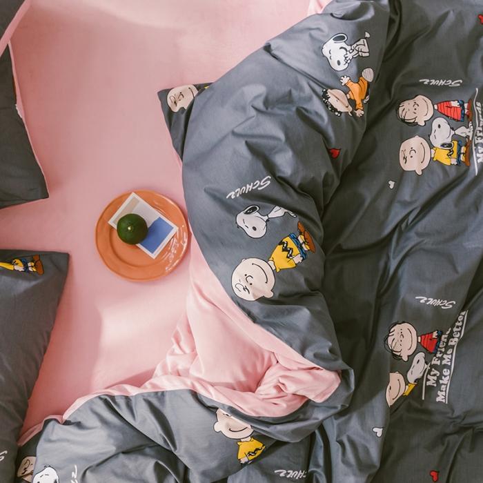 91家纺网 家纺一手货源 找家纺 窝米 2019新款圆网棉加绒四件套床单款 史努比