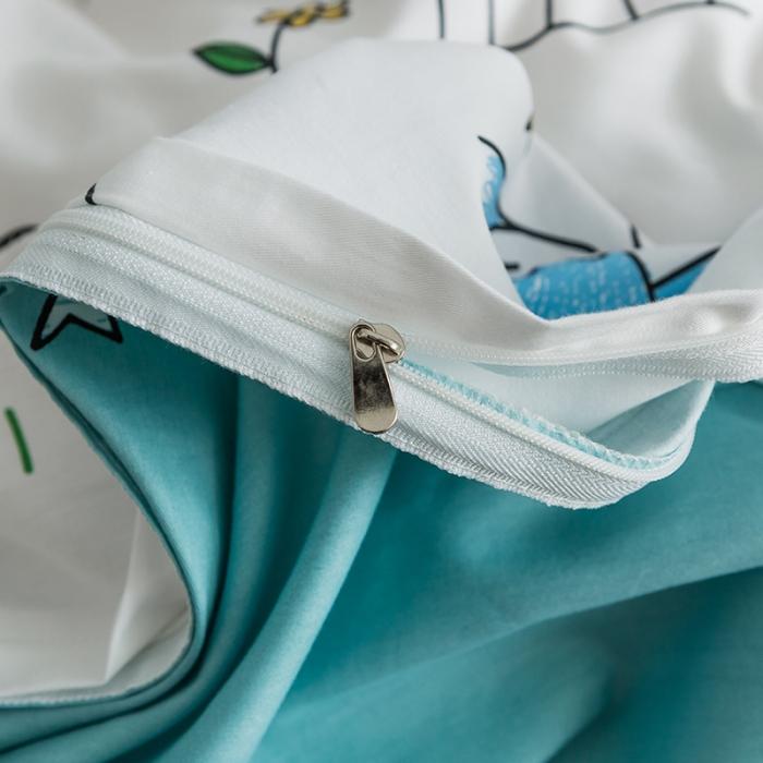 91家纺网 家纺一手货源 找家纺 窝米 2018全棉13372减龄卡通系列四件套床单款我的花园