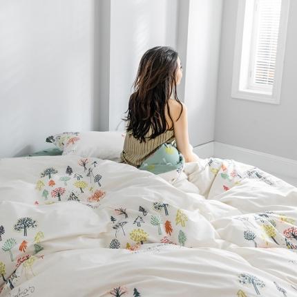91家纺网 家纺一手货源 找家纺 （总）窝米 2019全棉13372减龄卡通系列四件套床单款