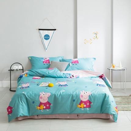 91家纺网 家纺一手货源 找家纺 （总）窝米 2019全棉13372减龄卡通系列四件套床单款