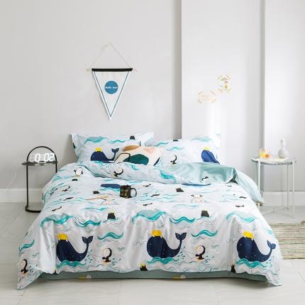 91家纺网 家纺一手货源 找家纺 （总）窝米 2019全棉13372减龄卡通系列四件套床单款