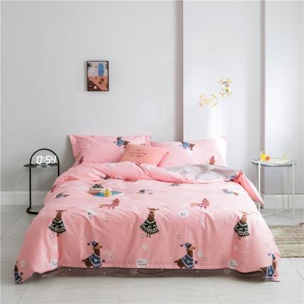 91家纺网 家纺一手货源 找家纺 （总）窝米 2019全棉13372减龄卡通系列四件套床单款