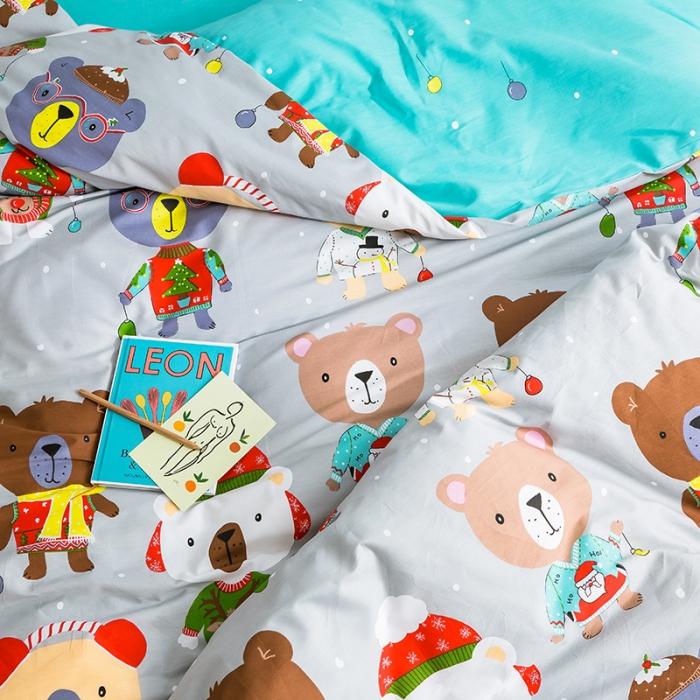 91家纺网 家纺一手货源 找家纺 窝米 2019全棉13372减龄卡通系列四件套床单款 巴比熊