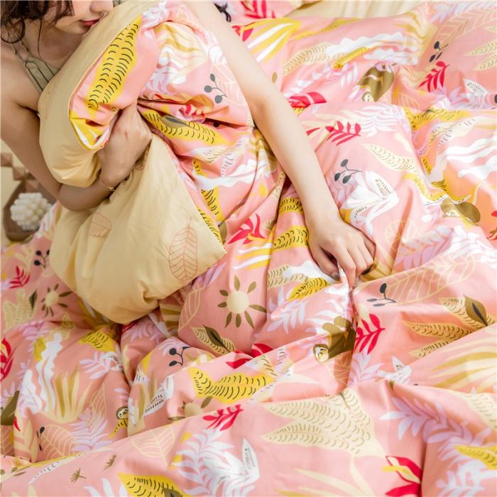 91家纺网 家纺一手货源 找家纺 窝米 2019全棉13372减龄卡通系列四件套床单款 树懒