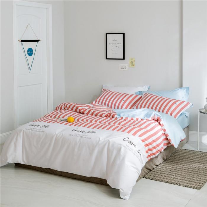 91家纺网 家纺一手货源 找家纺 窝米 2019全棉13372减龄卡通系列四件套床单款 鱼塘