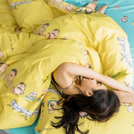 91家纺网 家纺一手货源 找家纺 （总）窝米 2019全棉13372卡通花卉系列四件套