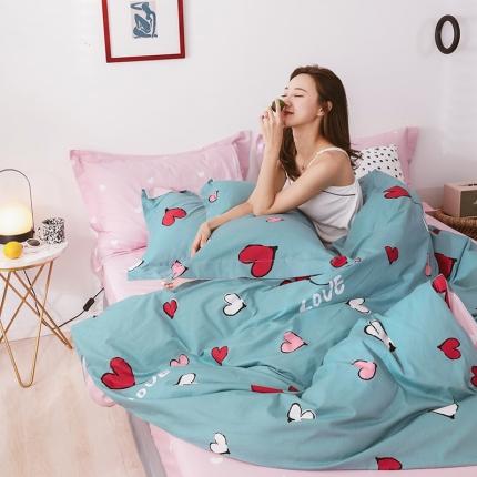 91家纺网 家纺一手货源 找家纺 （总）窝米 2019全棉13372卡通花卉系列四件套