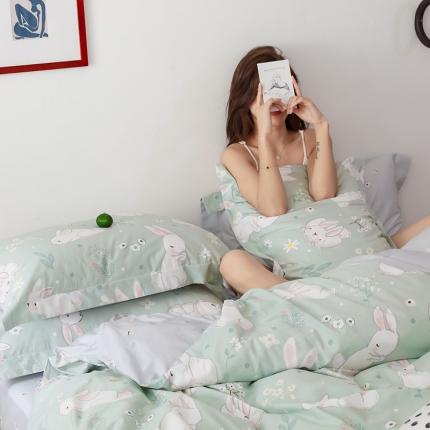 91家纺网 家纺一手货源 找家纺 （总）窝米 2019全棉13372卡通花卉系列四件套