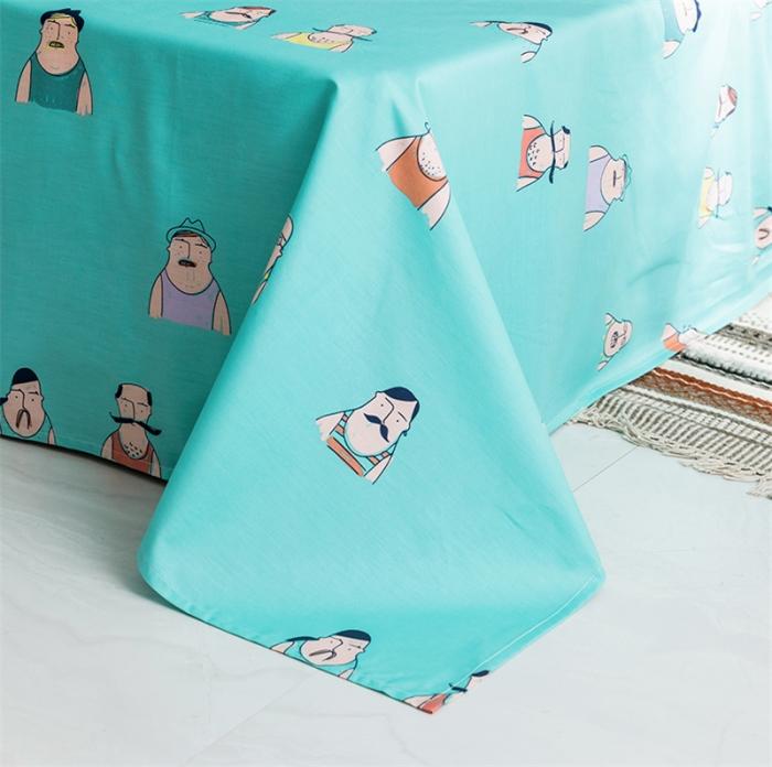 91家纺网 家纺一手货源 找家纺 窝米2019全棉13372卡通花卉系列四件套床单款巴黎大叔黄