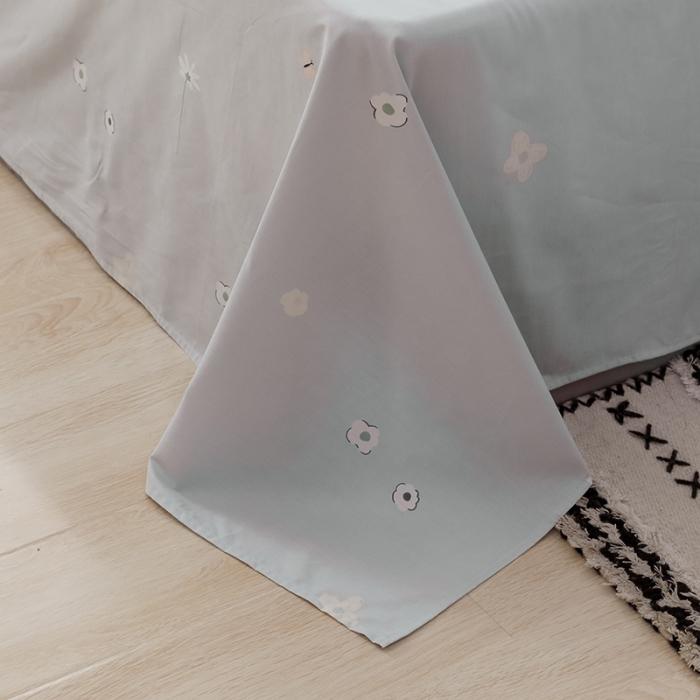 91家纺网 家纺一手货源 找家纺 窝米 2019全棉13372卡通花卉系列四件套床单款粉色热恋