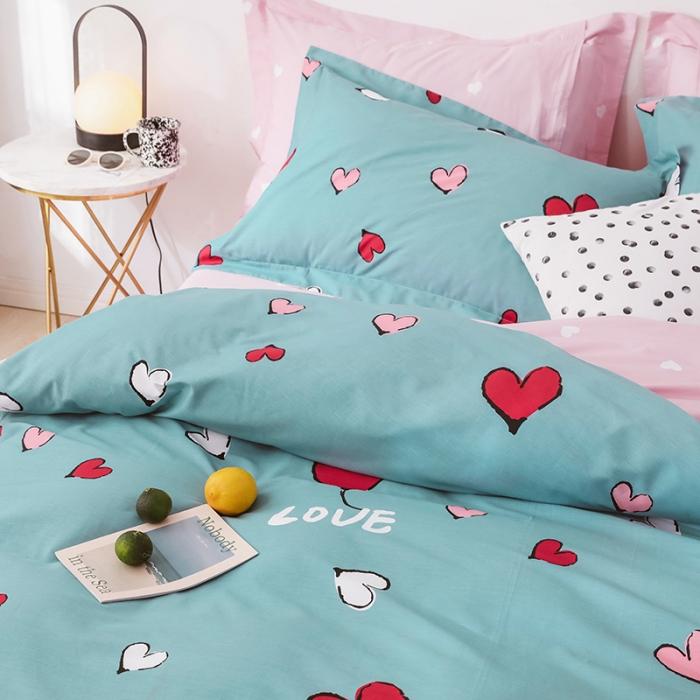 91家纺网 家纺一手货源 找家纺 窝米 2019全棉13372卡通花卉系列四件套床单款 美妍