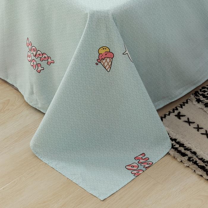 91家纺网 家纺一手货源 找家纺 窝米 2019全棉13372卡通花卉系列四件套床单款 萌宝