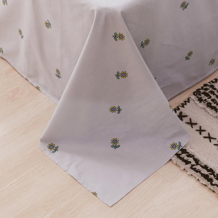 91家纺网 家纺一手货源 找家纺 窝米 2019全棉13372卡通花卉系列四件套床单款 奶牛场