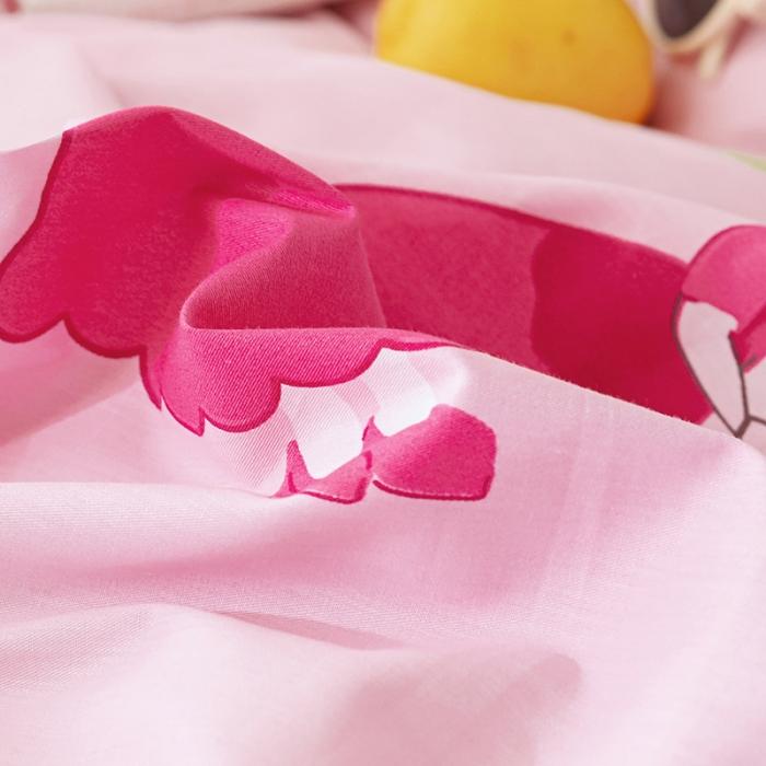 91家纺网 家纺一手货源 找家纺 窝米 2019全棉13372卡通花卉系列四件套床单款小花公主