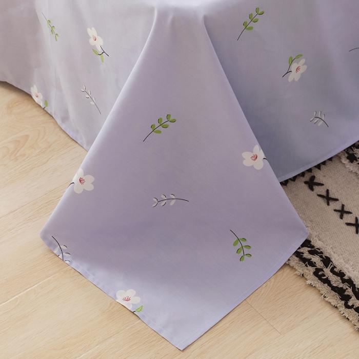 91家纺网 家纺一手货源 找家纺 窝米 2019全棉13372卡通花卉系列四件套床单款小花公主