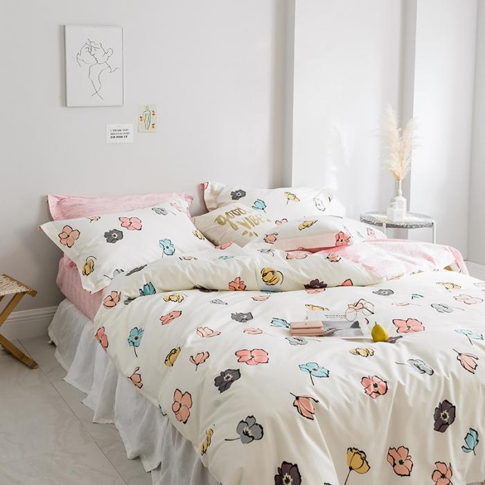 91家纺网 家纺一手货源 找家纺 （总）窝米 2019全棉13372田园花卉系列四件套