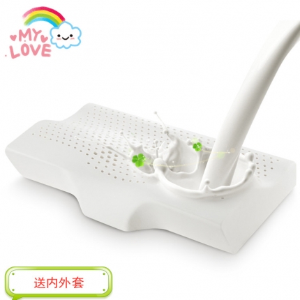 91家纺网 家纺一手货源 找家纺 桐格乳胶  乳胶枕头蝶形乳胶枕芯成人护颈枕含内外套