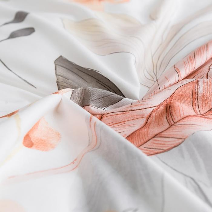 91家纺网 家纺一手货源 找家纺 窝米 2019全棉13372田园花卉系列四件套床单款 梦境