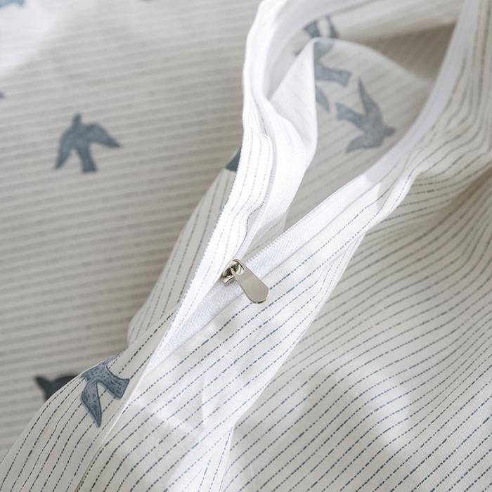 91家纺网 家纺一手货源 找家纺 窝米 2019全棉13372田园花卉系列四件套床单款 燕尾