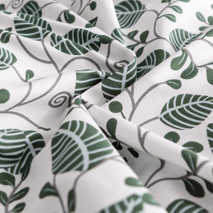 91家纺网 家纺一手货源 找家纺 窝米2019全棉13372田园花卉系列四件套床单款叶落知秋