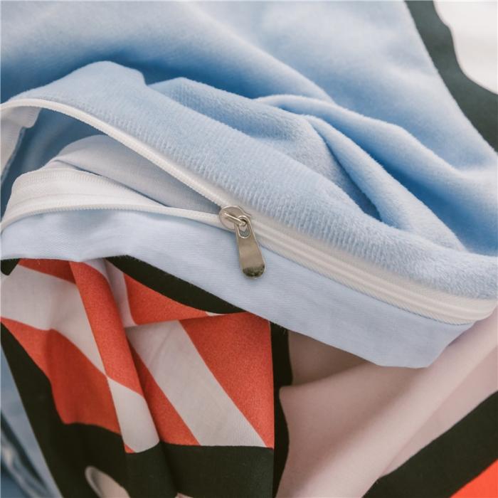 91家纺网 家纺一手货源 找家纺 窝米 2019大版二次元卡通棉加绒四件套床单款 安琪拉