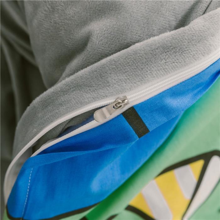 91家纺网 家纺一手货源 找家纺 窝米 2019大版二次元卡通棉加绒四件套床单款 怪蜀黎