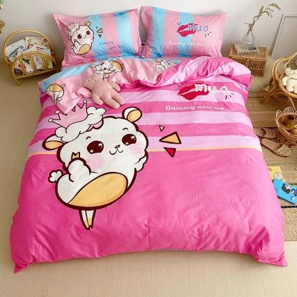 91家纺网 家纺一手货源 找家纺 （总）金爱家家纺 2021新款童梦系列大版卡通全棉四件套