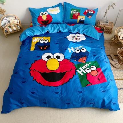 91家纺网 家纺一手货源 找家纺 （总）金爱家家纺 2021新款童梦系列大版卡通全棉四件套