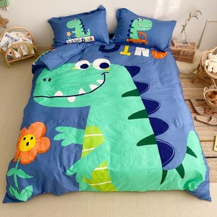 91家纺网 家纺一手货源 找家纺 （总）金爱家家纺 2021新款童梦系列大版卡通全棉四件套