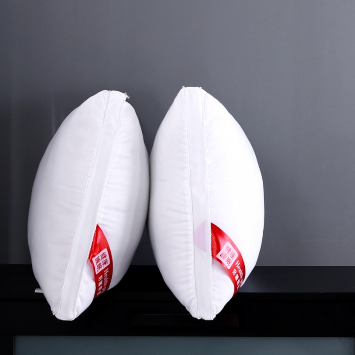 91家纺网 家纺一手货源 找家纺 沃兰国际 超柔酒店磨毛素雅白立体羽丝绒枕芯护颈椎安睡单人枕头