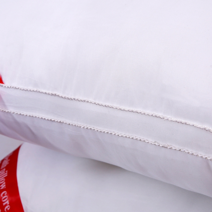 91家纺网 家纺一手货源 找家纺 沃兰国际 超柔酒店磨毛素雅白立体羽丝绒枕芯护颈椎安睡单人枕头