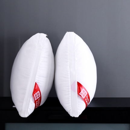 91家纺网 家纺一手货源 找家纺 沃兰国际 超柔酒店磨毛素雅白立体羽丝绒枕芯护颈椎安睡单人枕头