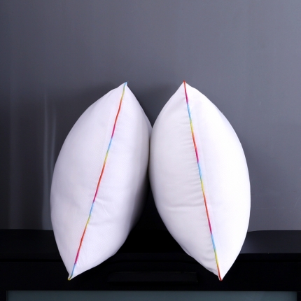 91家纺网 家纺一手货源 找家纺 沃兰国际 超柔酒店磨毛素雅白立体羽丝绒枕芯护颈椎安睡单人枕头