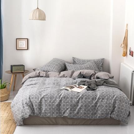 91家纺网 家纺一手货源 找家纺 时年 轻奢系列全棉床单款四件套 白露