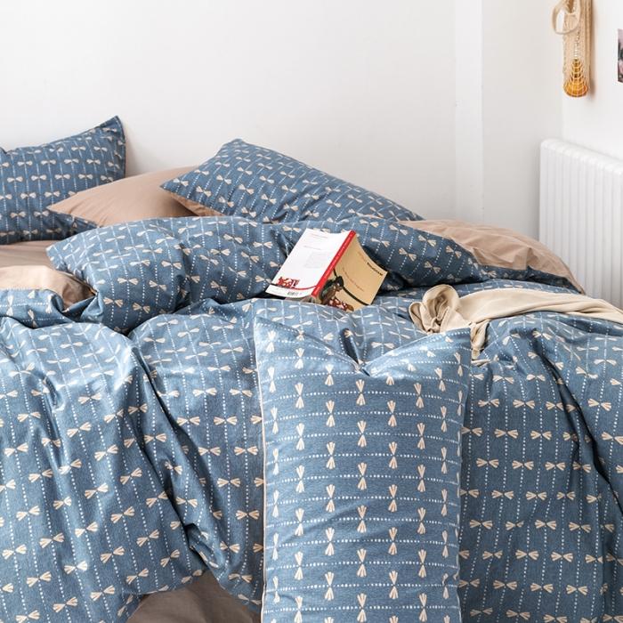 91家纺网 家纺一手货源 找家纺 时年 轻奢系列全棉床单款四件套 慕青