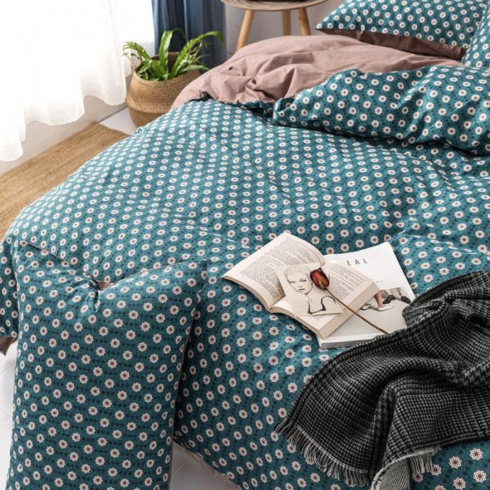 91家纺网 家纺一手货源 找家纺 时年 轻奢系列全棉床单款四件套 芒种