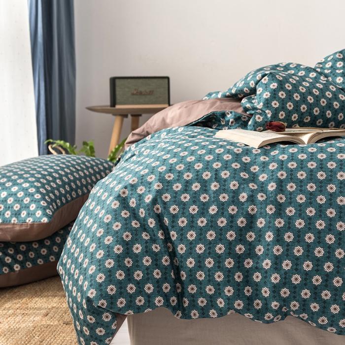 91家纺网 家纺一手货源 找家纺 时年 轻奢系列全棉床单款四件套 芒种