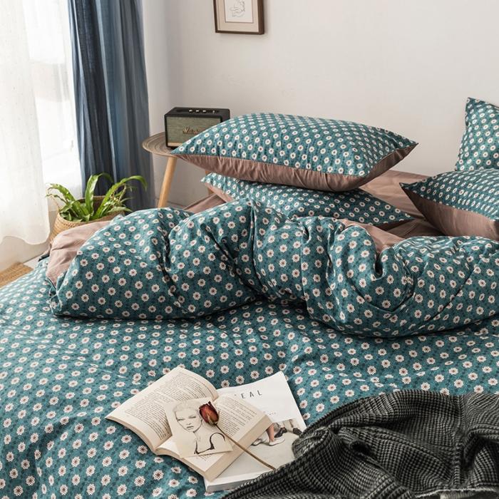 91家纺网 家纺一手货源 找家纺 时年 轻奢系列全棉床单款四件套 芒种