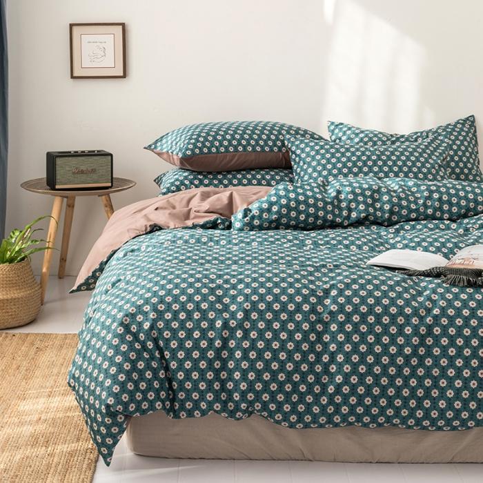 91家纺网 家纺一手货源 找家纺 时年 轻奢系列全棉床单款四件套 芒种