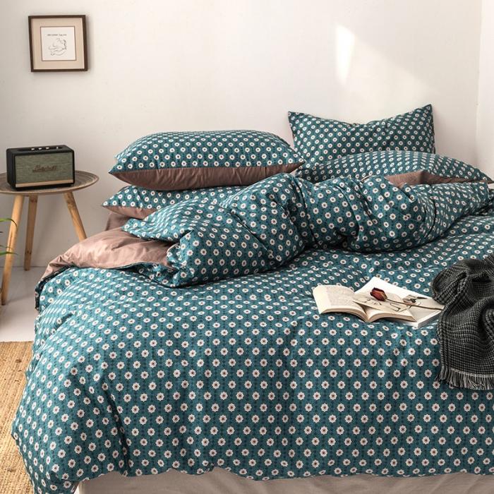 91家纺网 家纺一手货源 找家纺 时年 轻奢系列全棉床单款四件套 芒种