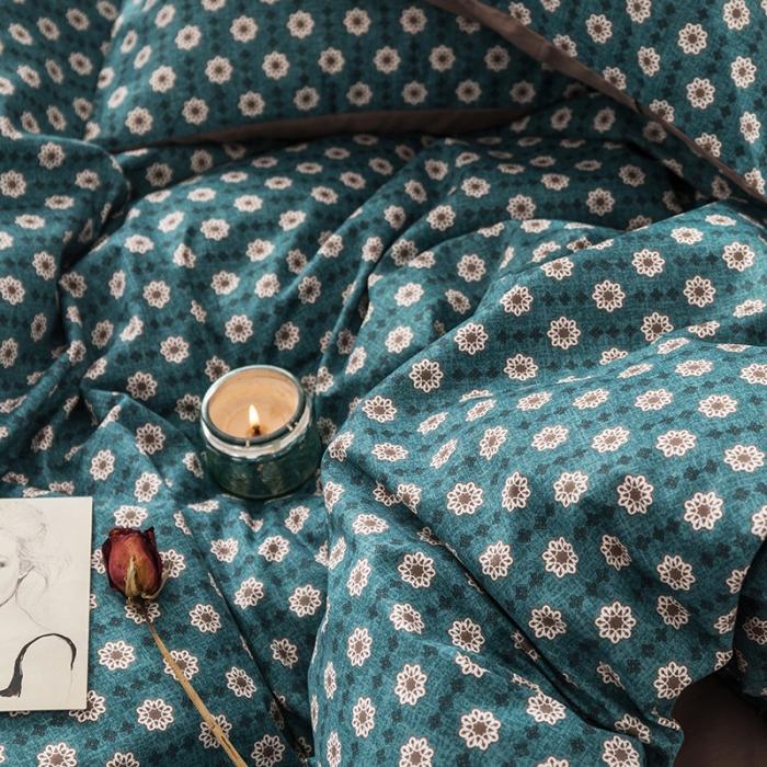 91家纺网 家纺一手货源 找家纺 时年 轻奢系列全棉床单款四件套 芒种