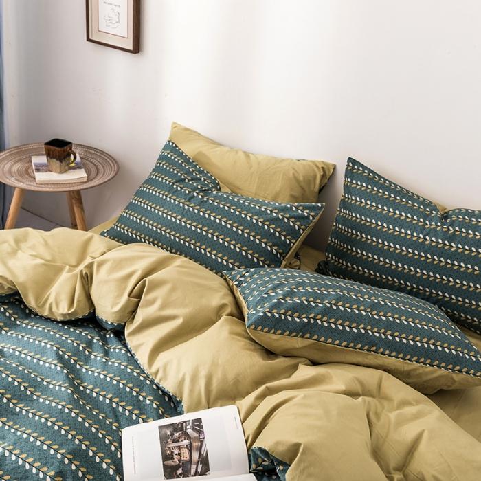 91家纺网 家纺一手货源 找家纺 时年 轻奢系列全棉床单款四件套 谷雨