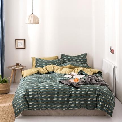 时年 轻奢系列全棉床单款四件套 谷雨