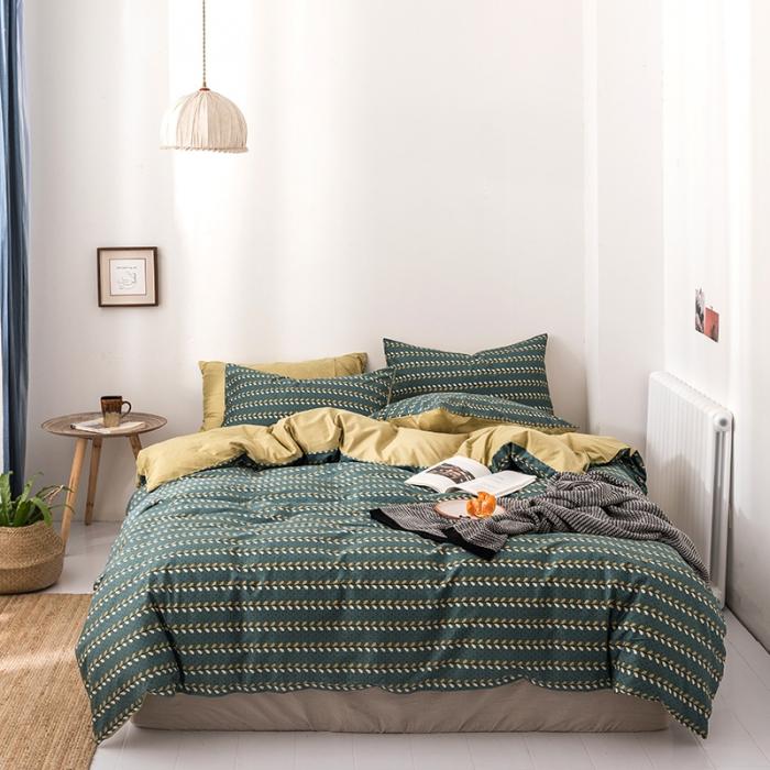 91家纺网 家纺一手货源 找家纺 时年 轻奢系列全棉床单款四件套 谷雨